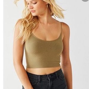 Out from Under Seamless Olive Green Bra Top Cami